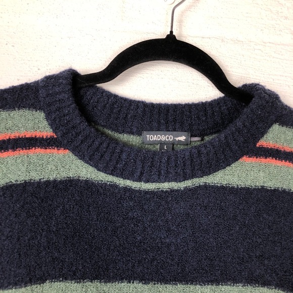 Toad & Co Cotati Crew Wool Sweater Size L Winter Non-Mulesed Cabincore Gorpcore - Picture 4 of 11